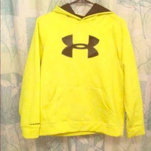 UNDER ARMOUR STORM NEON YELLOW HOODIE